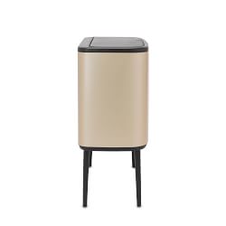 Brabantia Bo Touch Top Multi Compartment Recycling Trash Can, 3 x 3 Gallon 