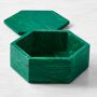 Faux Malachite Box, Octagon