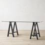 Mason Glass Top Desk (62&quot;)