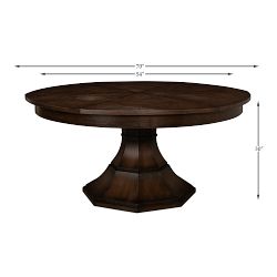 Giselle Jupe Extendable Round Dining Table (54&quot;-70&quot;)