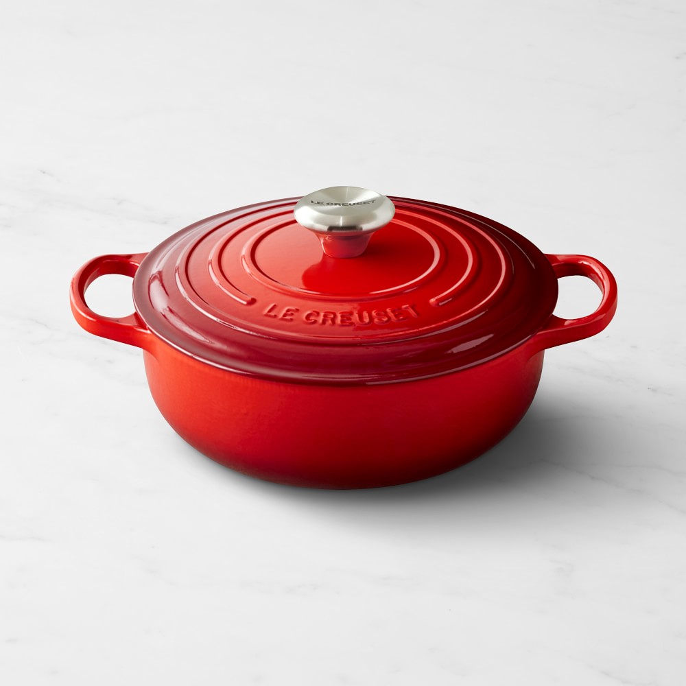 Le Creuset Signature Enameled Cast Iron Essential Oven, 3 1/2-Qt., Red