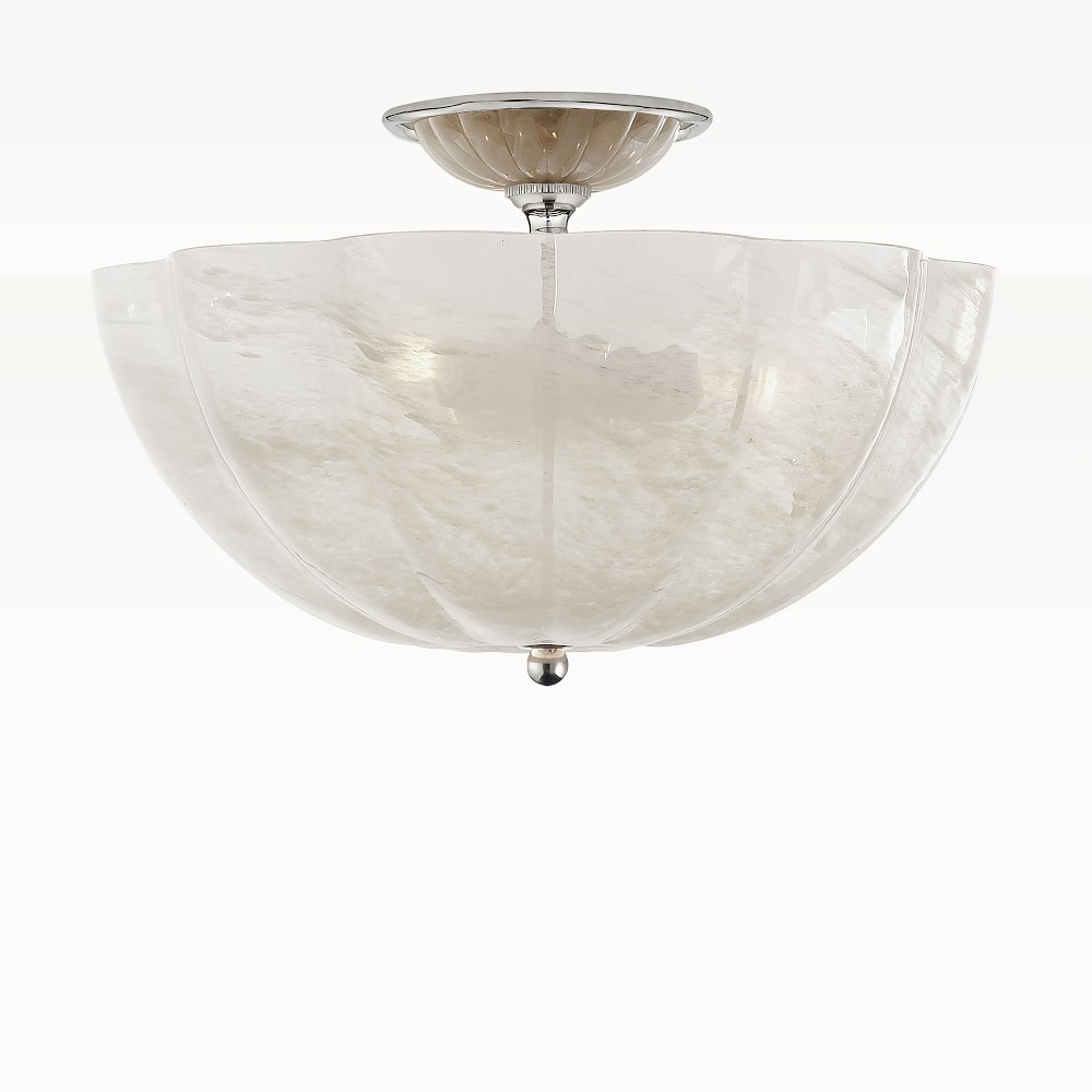 Rosehill Semi-Flush, Polished Nickel