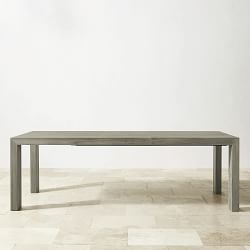 Larnaca Outdoor Teak Extendable Dining Table, Grey (72&quot;)