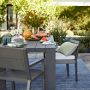 Larnaca Outdoor Slate Grey Metal Dining Table (94&quot;-108&quot;)