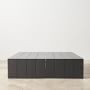 Larnaca Outdoor Slate Grey Metal Square Coffee Table (54&quot;)