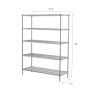 MeshWorks 5-Tier Shelf