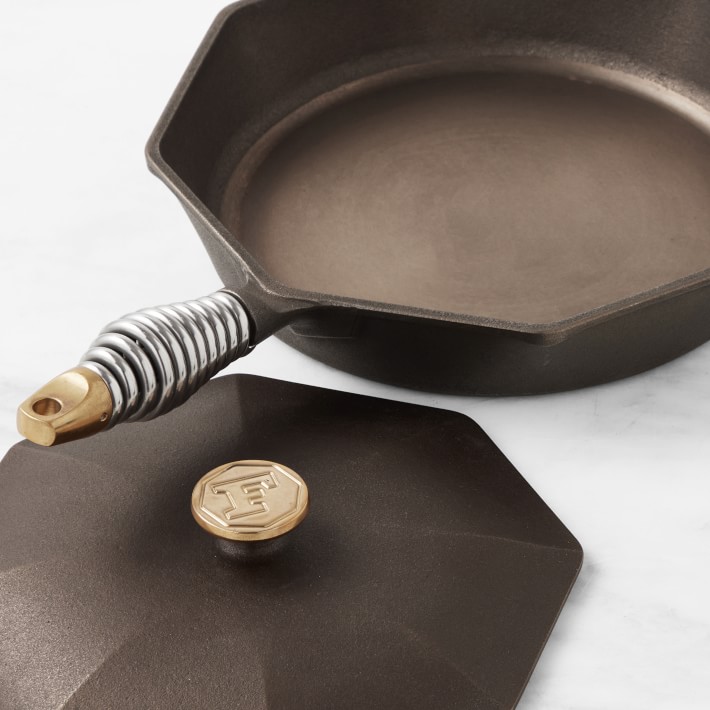 FINEX 4-Piece Seasoned Cast Iron Skillet Fry Pan Set with