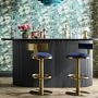 Larkin Upholstered Pedestal Counter &amp; Bar Stool