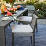 Larnaca Outdoor Slate Grey Metal Dining Table (94&quot;-108&quot;)