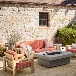 Larnaca Outdoor Teak Sofa (96&quot;-107&quot;)