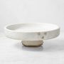 Williams Sonoma Honeycomb Pedestal Marble Fruit Bowl