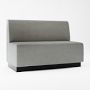 Garbo Upholstered Customizable Banquette &ndash; Smooth Back