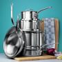 Hestan ProBond Professional Clad Stainless-Steel Stock Pot, 8-Qt.