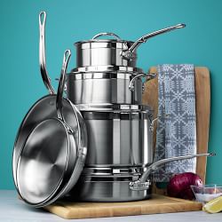 Hestan ProBond Professional Clad Stainless-Steel Stock Pot, 8-Qt.
