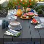 Larnaca Outdoor Slate Grey Metal Dining Table (94&quot;-108&quot;)