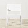 Larnaca Outdoor White Metal Dining Armchair