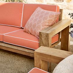 Larnaca Outdoor Teak Sofa (96&quot;-107&quot;)