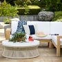 Pasadena Outdoor Fiberstone and Rope Round Coffee Table (44&quot;)