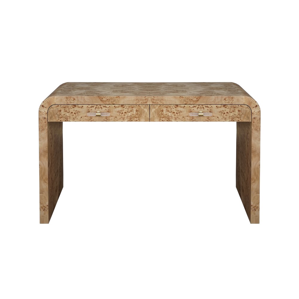 Holland Desk, 50, Wood, Light Burled Wood
