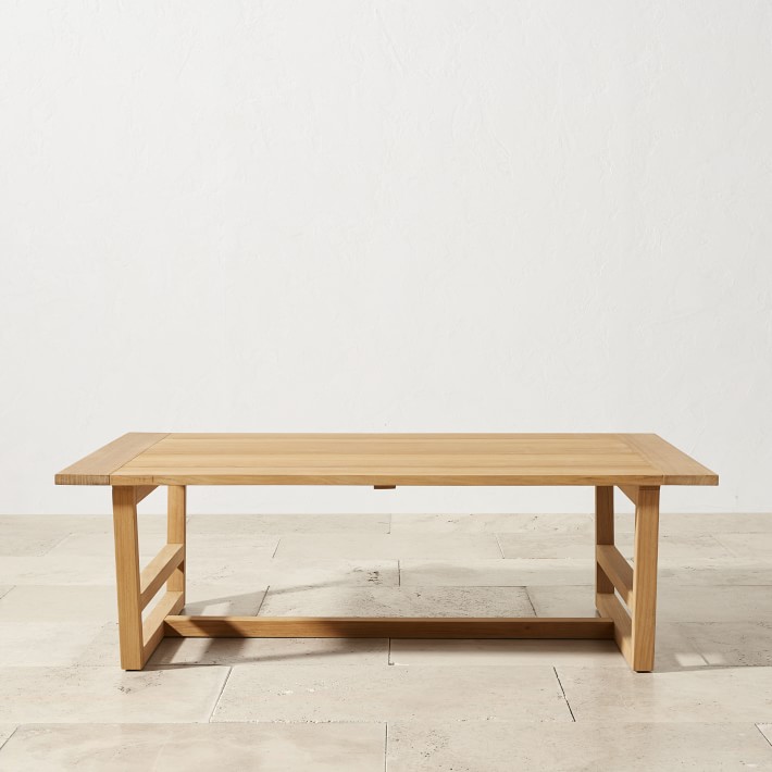 Santa Cruz Coffee Table, Teak Natural