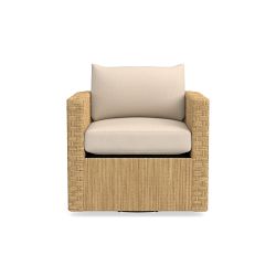 Lisbon Occasional Chair, Sunbrella Performance Canvas, Flax