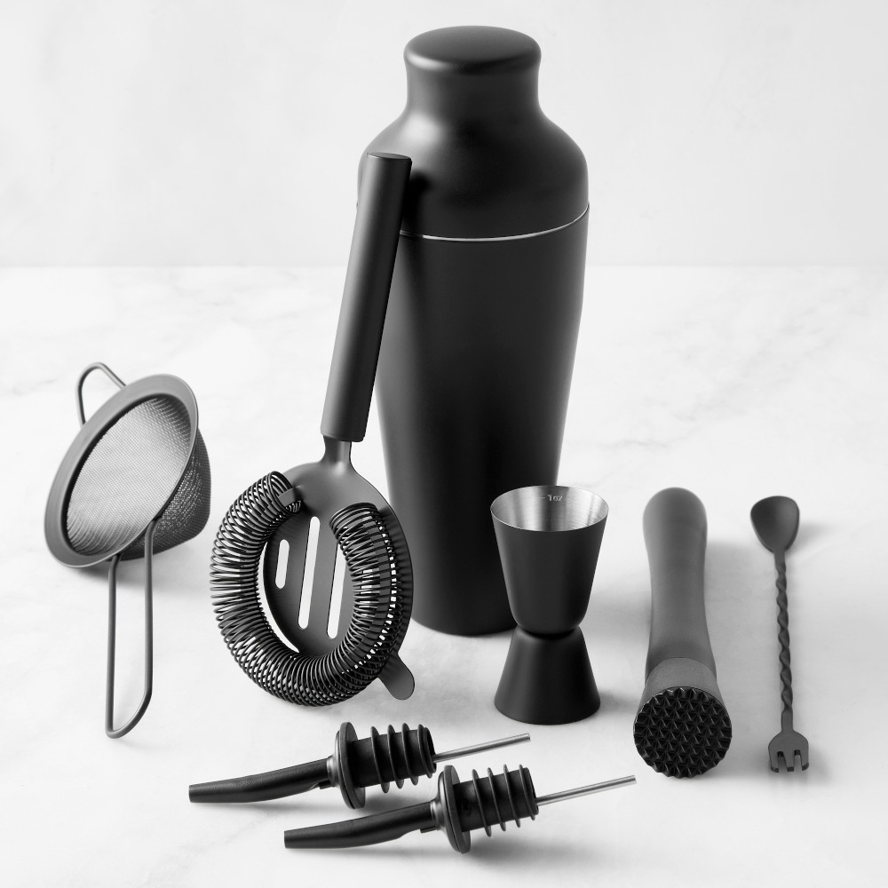 Williams Sonoma 8-Piece Bar Tools Set, Matte Black