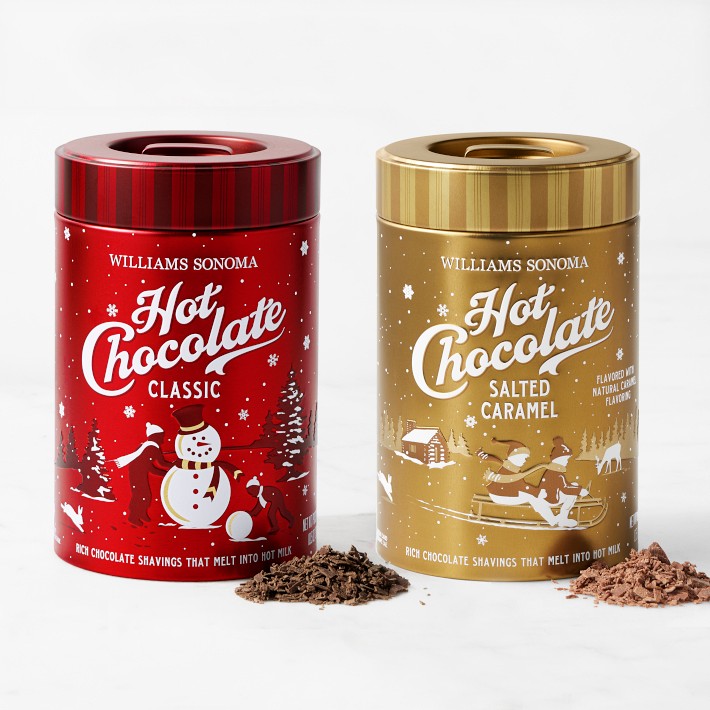 Williams Sonoma Classic Hot Chocolate & Salted Caramel Hot Chocolate Set