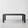 Montauk Parsons Rectangular Dining Table, 82, Midnight Black