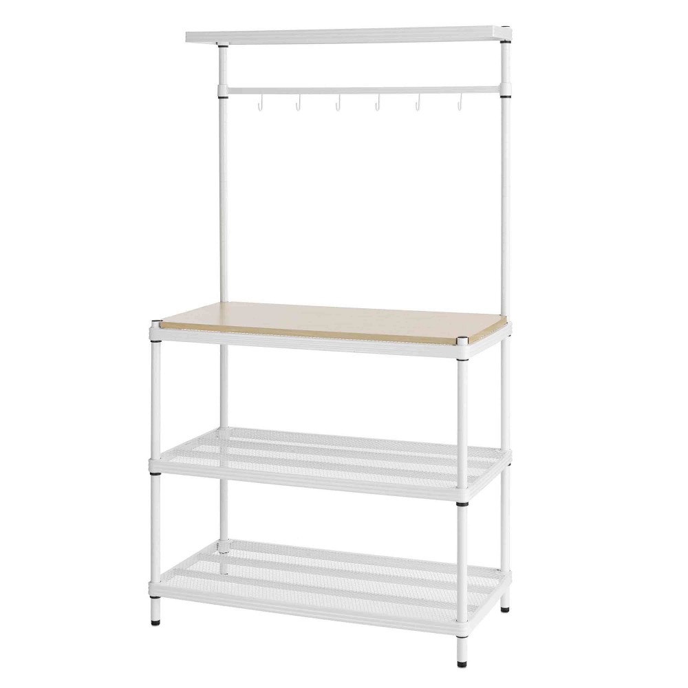 MeshWorks Utility Wood Top, White