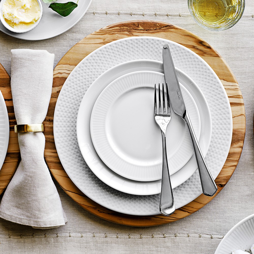 Pillivuyt Perle Porcelain Dinner Plates