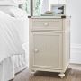 Sylvie Cane 1-Drawer Cabinet Nightstand (18&rdquo;)