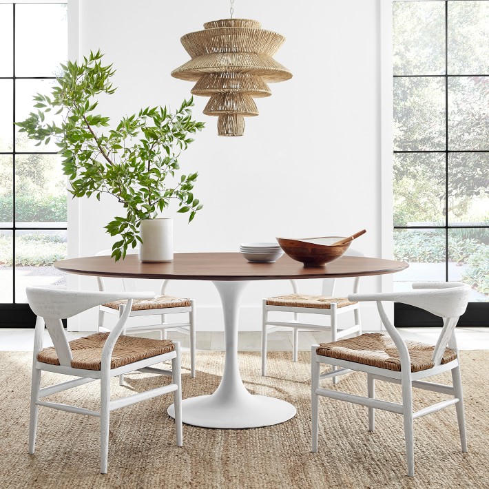 Tulip Dining Table &amp; Baldwin Dining Chairs