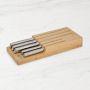 Joseph Joseph Elevate Steel Knives Bamboo Knives with In-drawer Storage Tray, Set of 5