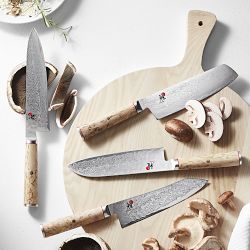 Miyabi Birchwood Rocking Santoku Knife, 7&quot;