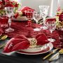 Quilted Red Velvet Table Runner