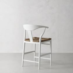 Baldwin Counter Stool, White
