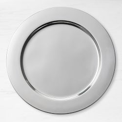 Metal Silver Chargers, Set of 4