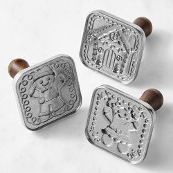 Nordic Ware Gingerbread Cast Cookie Stamps, Set of 3