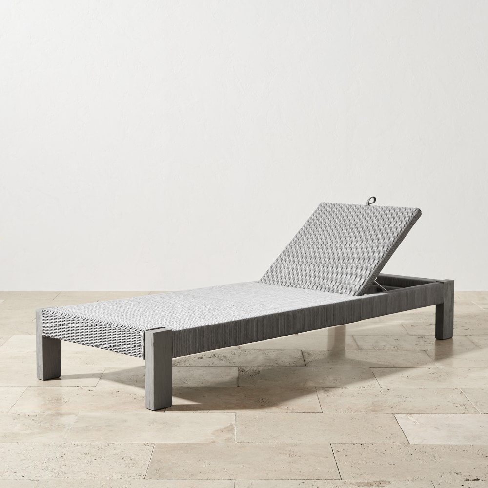 Larnaca Outdoor Grey Teak x All-Weather Weave Chaise