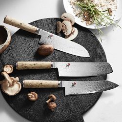 Miyabi Birchwood Rocking Santoku Knife, 7&quot;