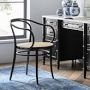 Ton 30 Caned Dining Armchair, Black