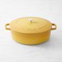 Staub Enameled Cast Iron Wide Oval Dutch Oven, 6 1/4-Qt., Citron