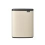 Brabantia Bo Trash Can, 12 Liter Soft Beige