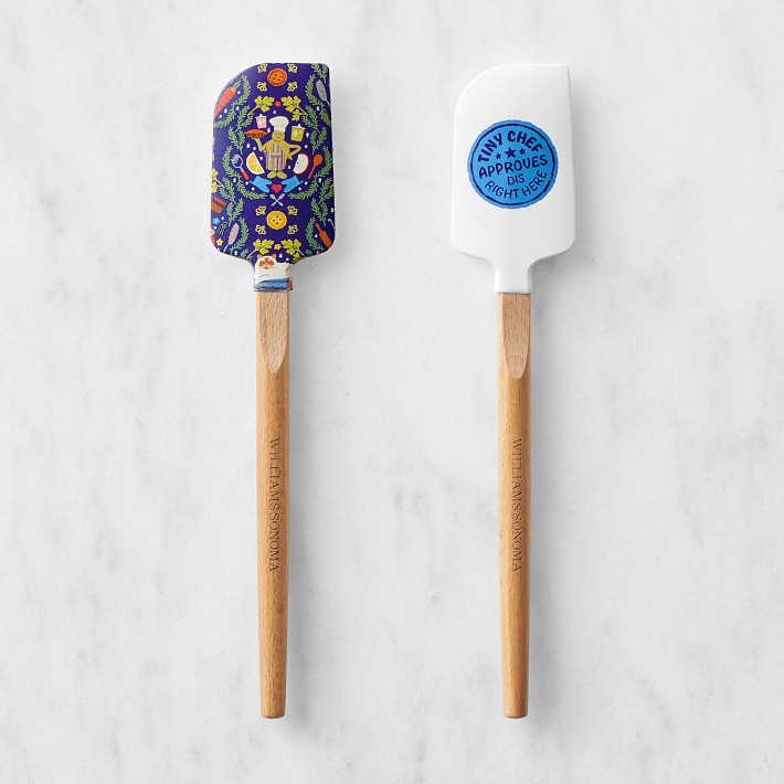 Tiny Chef Mini Spatulas, Blue, set of 2
