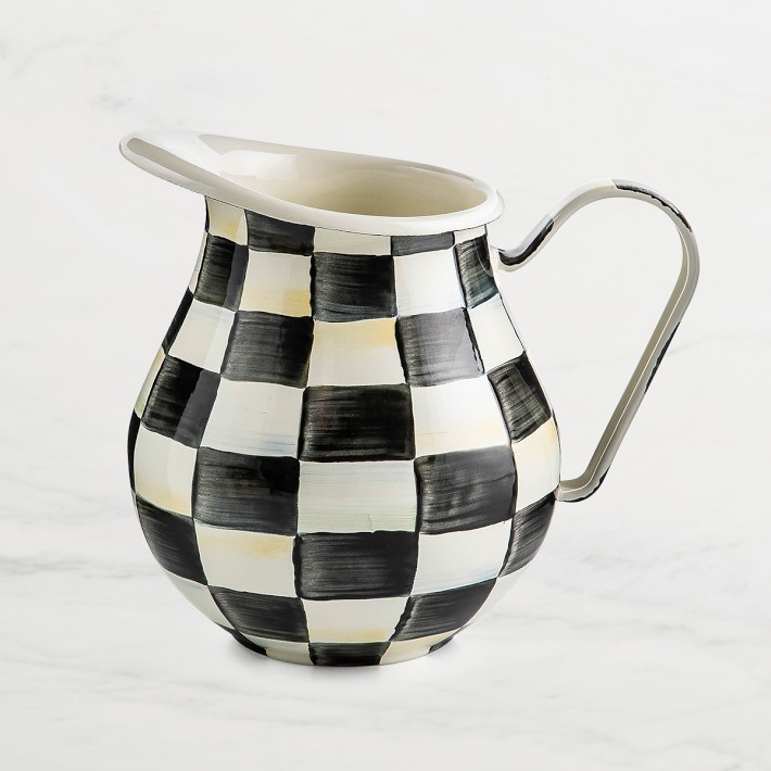 MacKenzie-Childs Courtly Check Pitcher