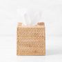 Hold Everything Rattan Tissue Box Cover