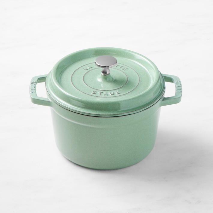 Staub Enameled Cast Iron Deep Oven, 3-Qt.- Sage