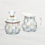 MacKenzie-Childs Sterling Check Creamer & Sugar Bowl Set