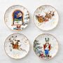 'Twas the Night Before Christmas Appetizer Plates, Mixed, Set of 4