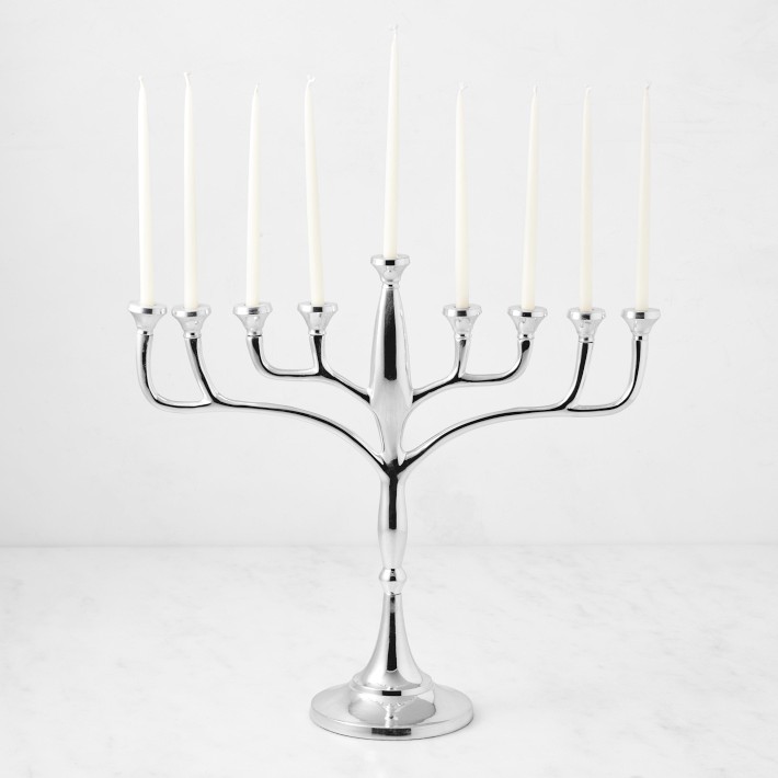 Williams Sonoma Silver Menorah